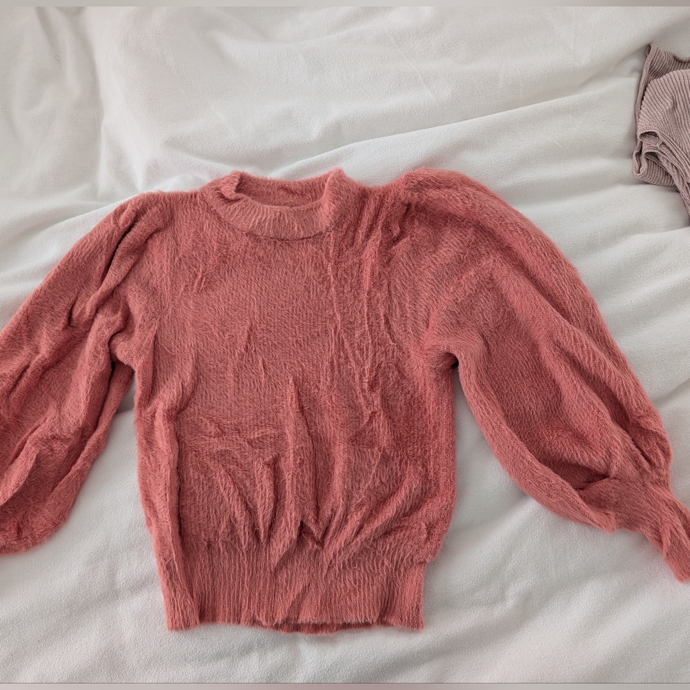 For Love & Lemons Pink Sweater